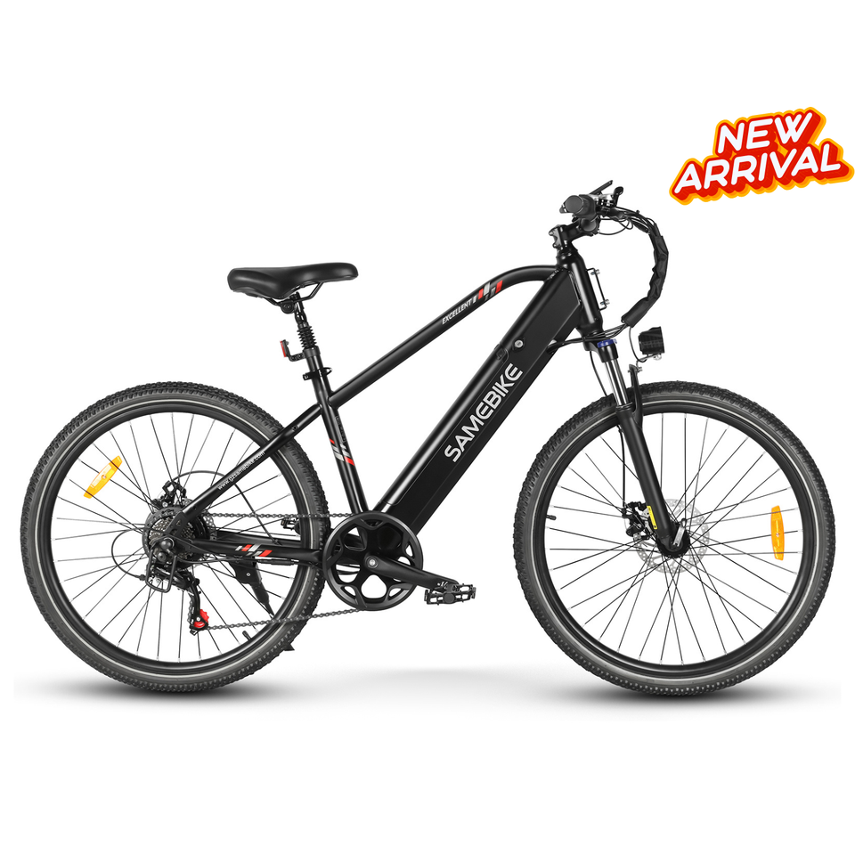 RS-A01 Men's Electric Commuter Bike Central Motor Rear Hub Motor Integrated Battery 50km Range Smart Electronic System 60km