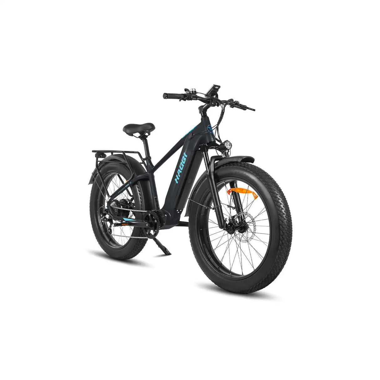 HAOQl All-Terrain 2.0 Elektrofahrrad mit Eagle Step-Over-Design, 250-W-Hinterradnabenmotor, 60 km Reichweite, Aluminium-Carbon-Rahmen und Kenda-Reifen