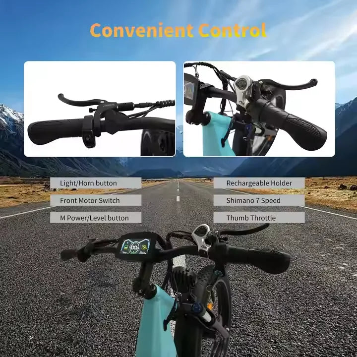 (EU Stock) SMLRO-ORLMS MN-6 Dual Motors Electric Bike