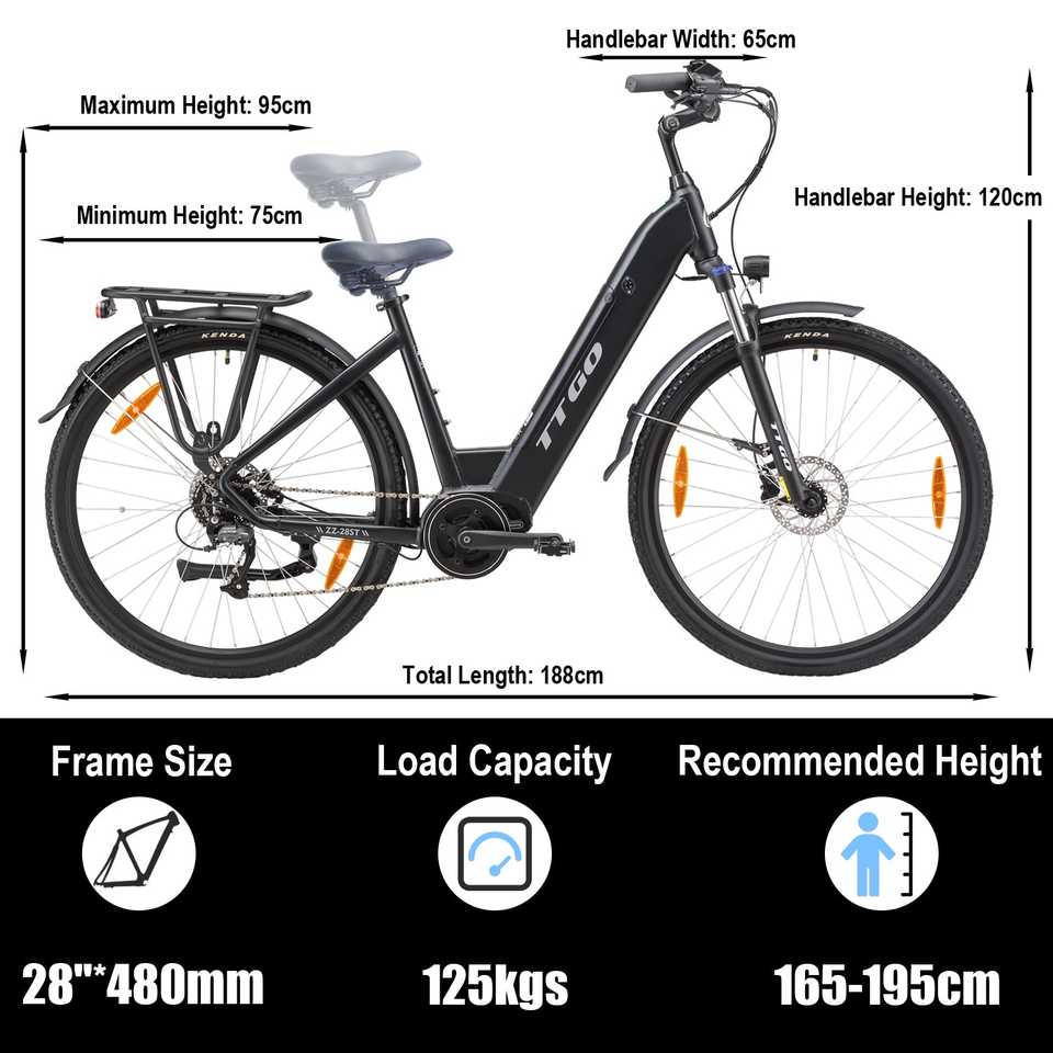 TTGO C7 (ZZ-28ST) Mid-Drive Electric City E-Bike