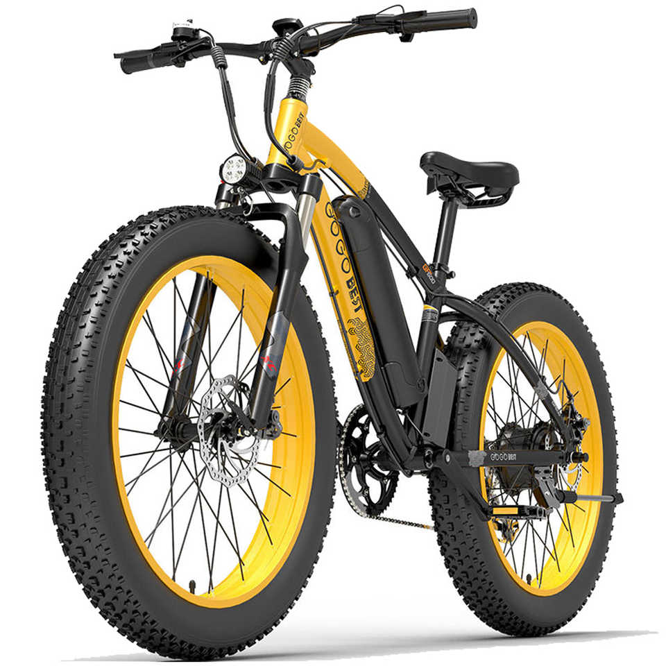GOGOBEST GF600 Electric Mountain Bike 26*4.0 Inches Wheel 200kg Load 48V Motor Shimano 7-Speed 6061 Aluminum Alloy Frame