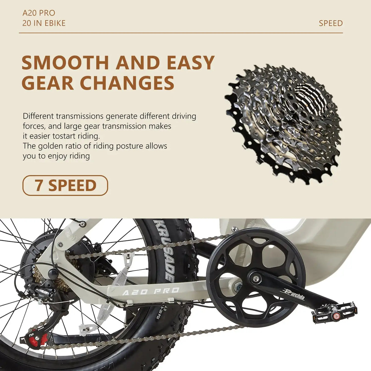 CEAYA A20PRO Electric Bike 48v 20Ah Lithium Battery Grey Option with Hydraulic Disc Brakes Aluminum Alloy Frame