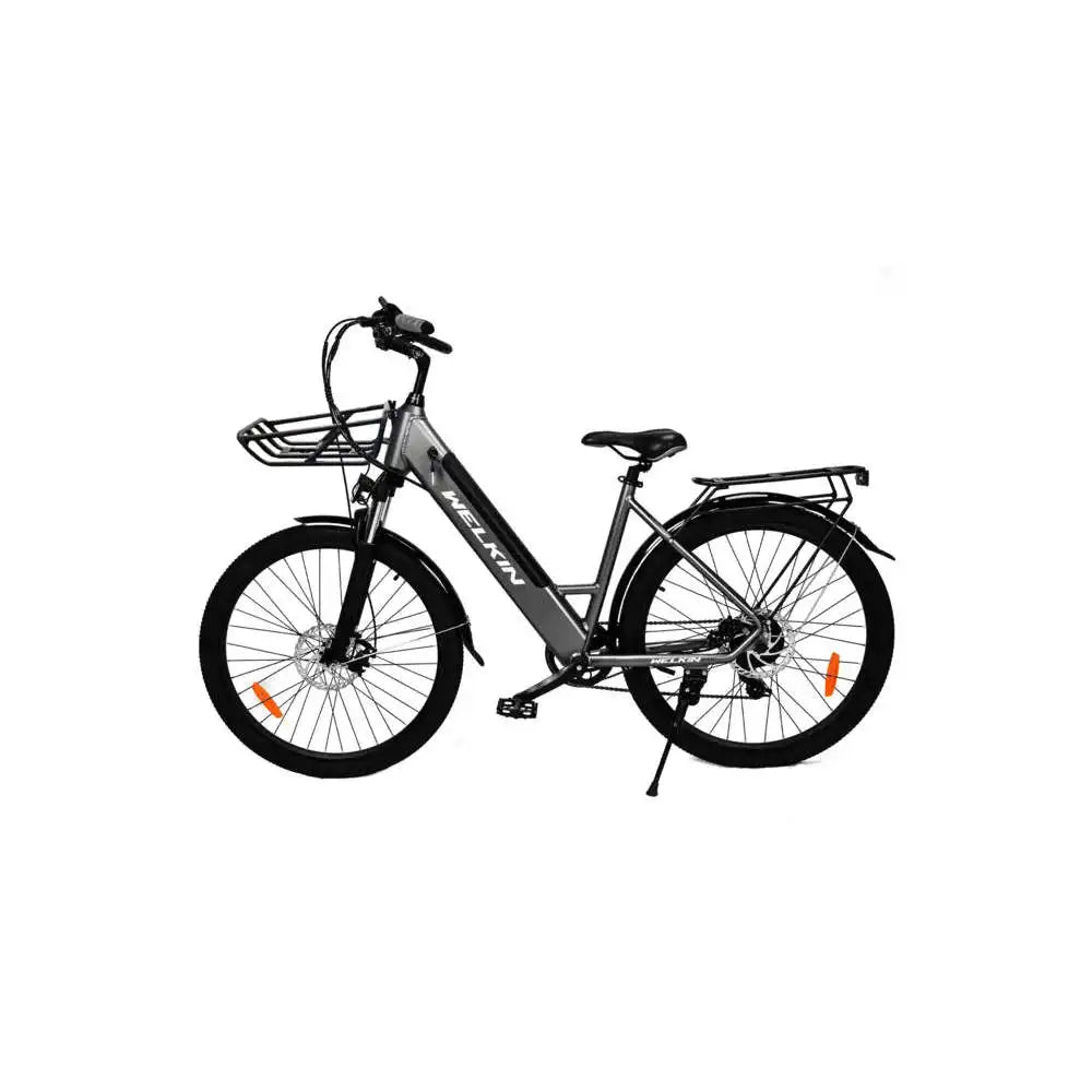 WELKIN WKEM002 City Electric Bike with 250W Rear Hub Motor and Integrated 60km Range Lithium Battery Smart Electronic