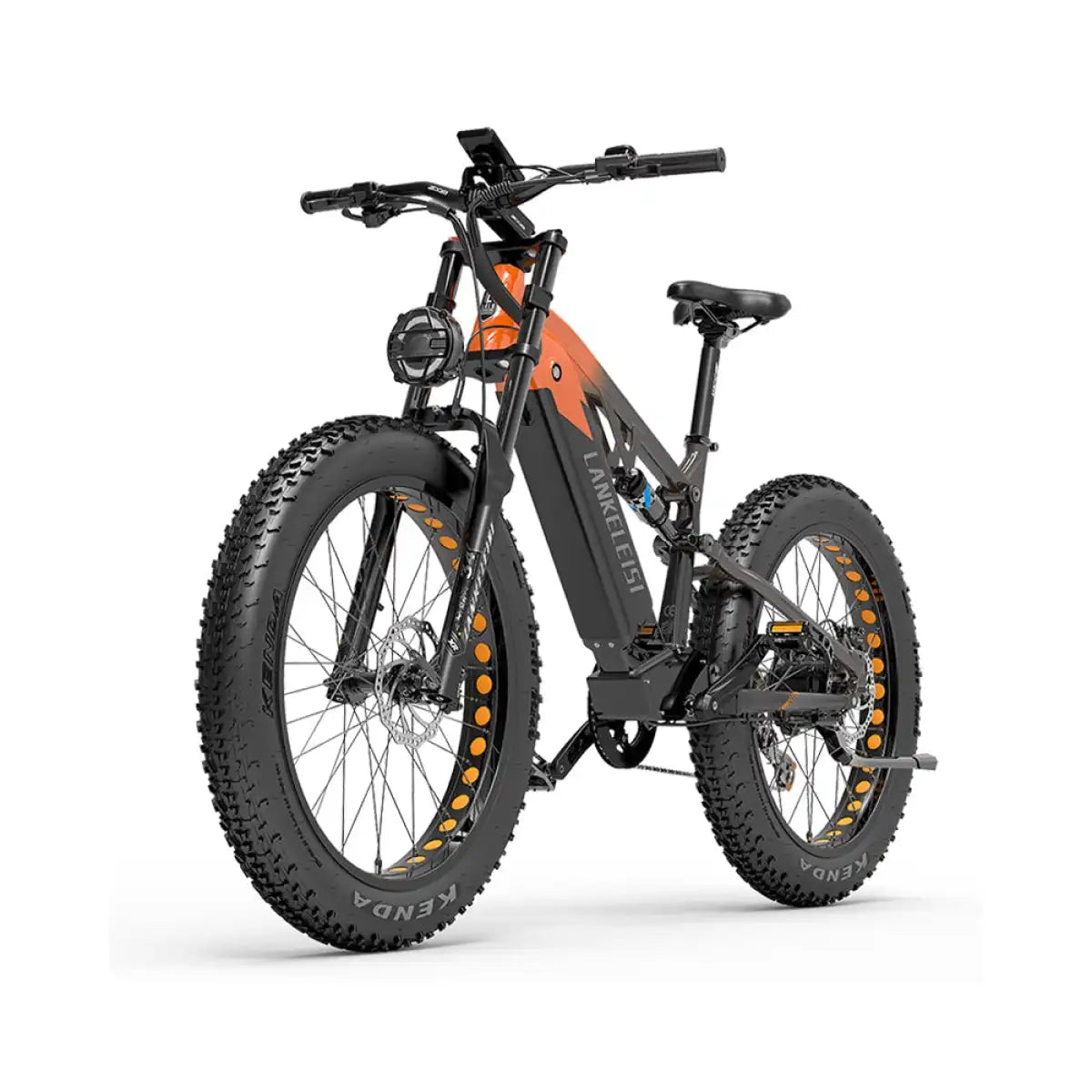LANKELEISI RV800 Plus Electric Mountain Bike with Bafang Motor 48V Lithium Battery Aluminum Alloy Frame down Tube Position