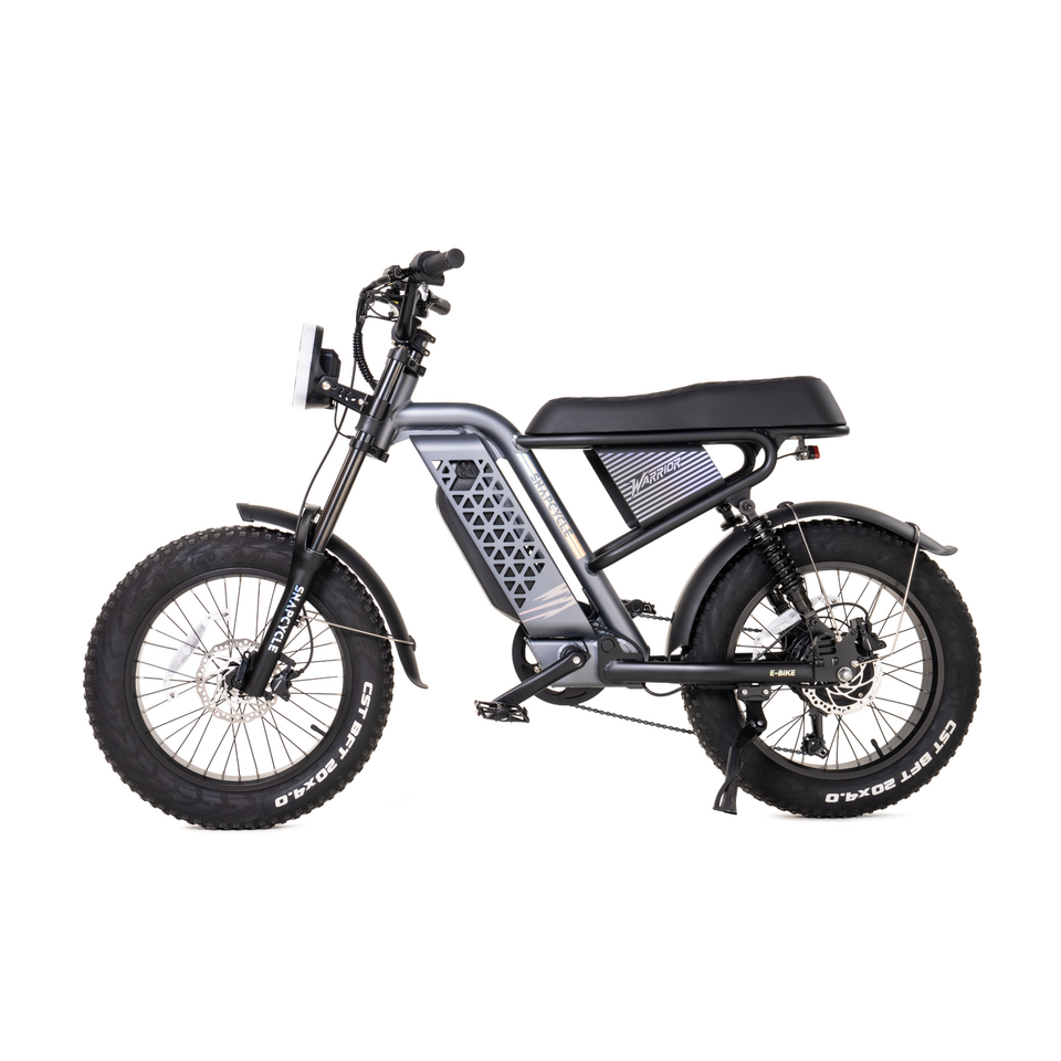 Snapcycle Warrior Aluminum 6061 Frame Electric Mountain Bike with 48V 15Ah Battery and 24-45 Miles Range