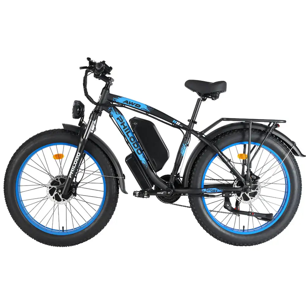 PHILODO H8 Dual Motor Electric Mountain Bike Comfortable Performance Oriented with Fat Tire Design