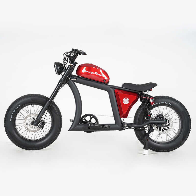 Mangosteen Chopper Electric Bike FT02 750W Motor 48V22.5AH Range Up to 120km