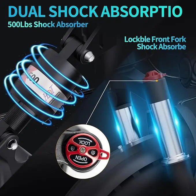 Ridstar® H20Pro 2000W Faltbares Elektrofahrrad