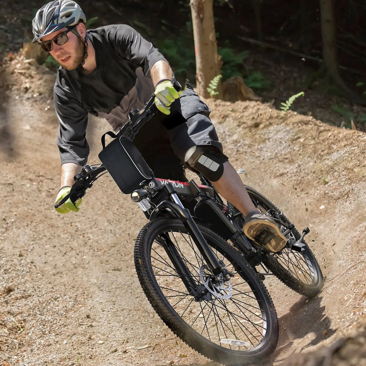 VARUN M26 Storm Black Foldable Electric Mountain Bike with Central Bafang M620 Motor 48V 60km Range