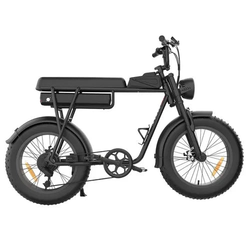 YAMALI FXH-006 Electric Bike 1000W 48v 20AH Rear Hub Motor 9 Speed Aluminum Frame Integrated 60km Range Lithium Battery Black