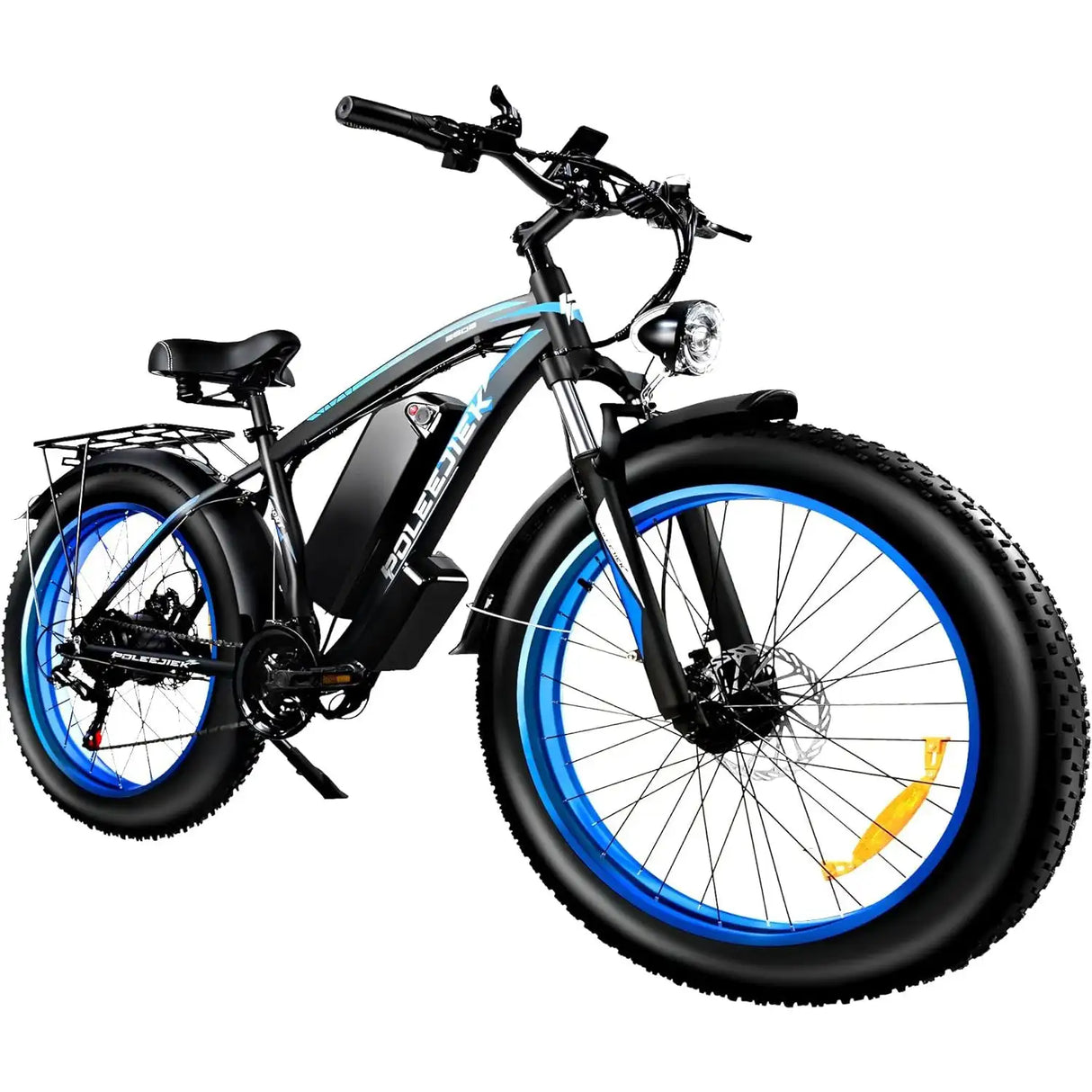 BAOLUJIE PLJ-2602 26\" Fat Tire Electric Mountain Bike 2000W Dual Motors 48V 20Ah Central Lithium Battery 60km Range