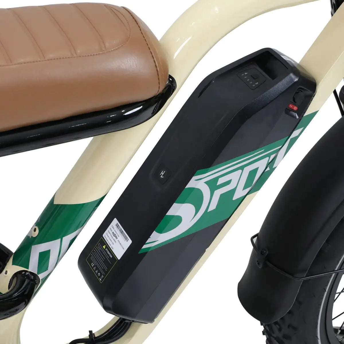 Onesport W66 Moto-Style E-Bike Steel body frame Multifunctional LCD screen 7-speed transmission Shock-absorbing front fork