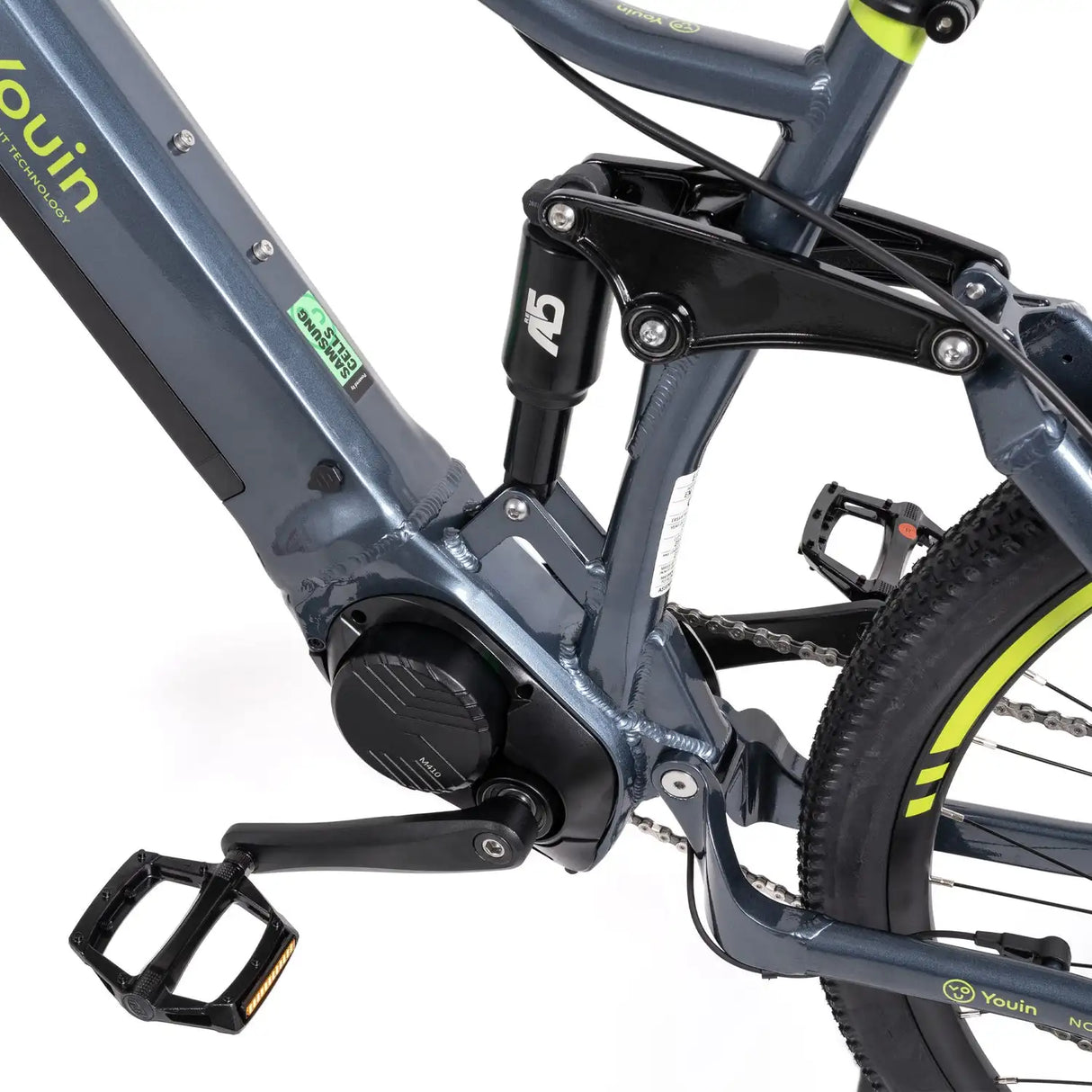 Youin Mont Blanc Electric Bike Off-Road Electric Cycle 5000W Central Motor 12KW Maximum Power 60km Integrated Hidden Aluminum