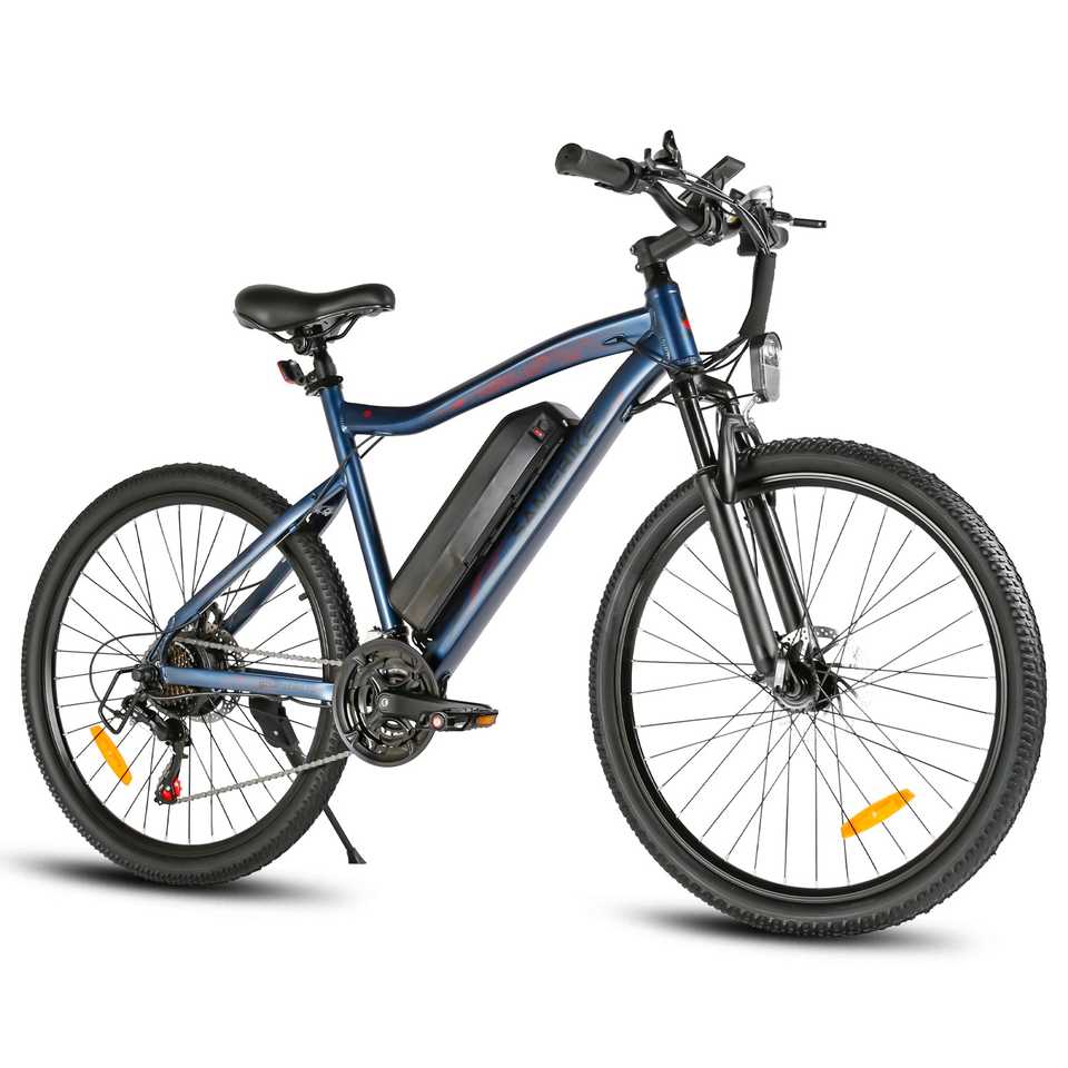 SY26-II Integrated 48v 250W Rear Hub Motor Electric Mountain Bike with Carbon Aluminum Frame Disc Brake System and 60km Range