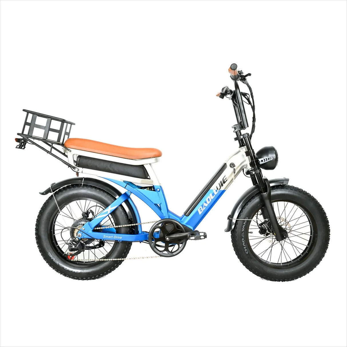 BAOLUJIE PLJ2033 Electric Bike with 20 Fat Tire 1500W/2000W Dual Motors 48V 30Ah Integrated Battery 60km Range