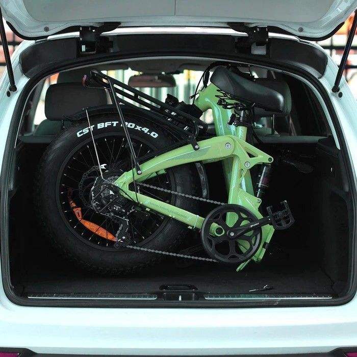 Bodywel F20pro 20*4.0 Fat Tyre E-Bike 250W Motor 25km/h Speed 264lbs Load Capacity 48V 15AH Battery Max 120KM Range Black/Green