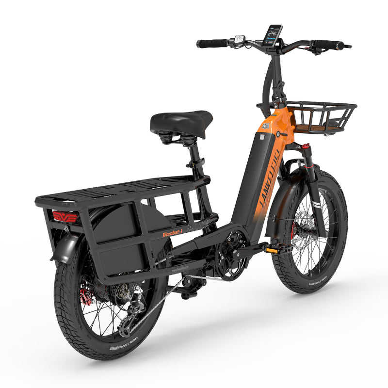For LANKELEISI Wombat-1 1000W Long Range Electric Cargo Bike with High Power Performance