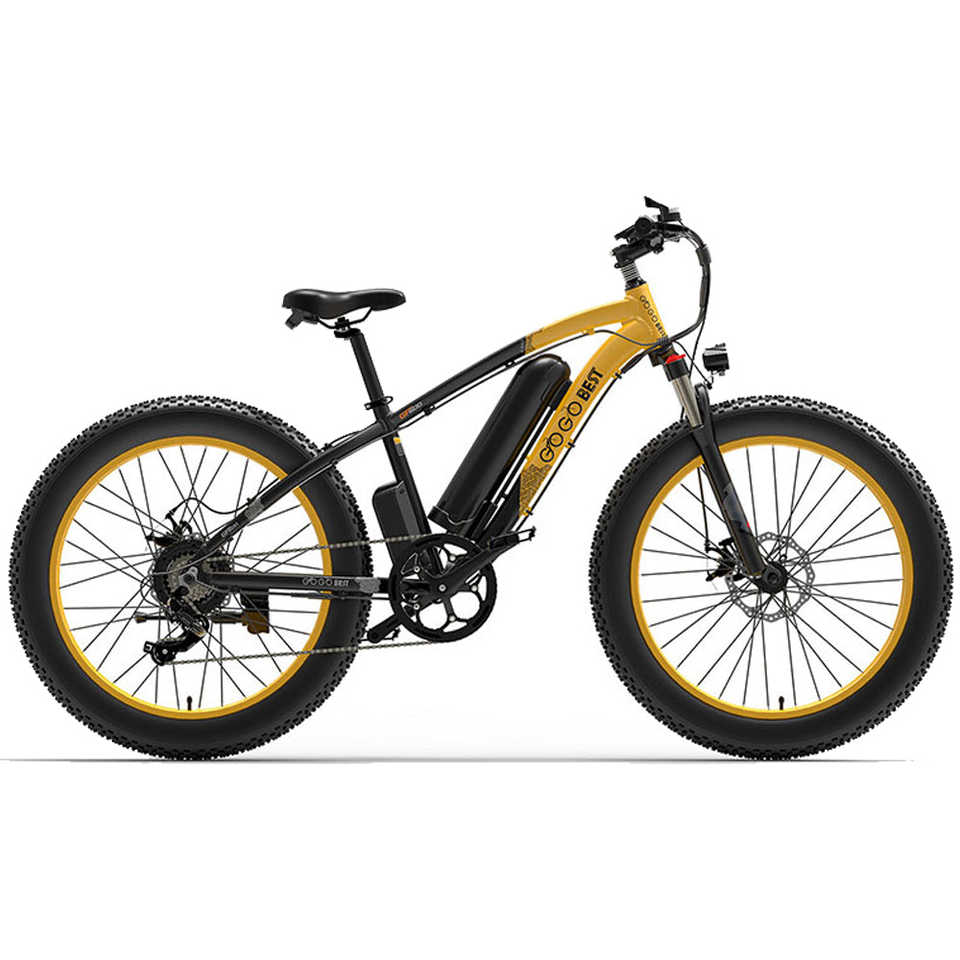 GOGOBEST GF600 Electric Mountain Bike 26*4.0 Inches Wheel 200kg Load 48V Motor Shimano 7-Speed 6061 Aluminum Alloy Frame