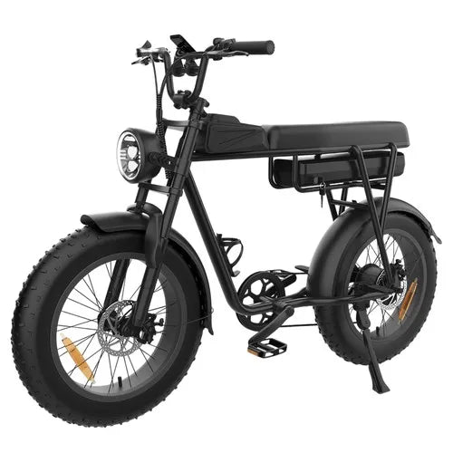 YAMALI FXH-006 Electric Bike 1000W 48v 20AH Rear Hub Motor 9 Speed Aluminum Frame Integrated 60km Range Lithium Battery Black