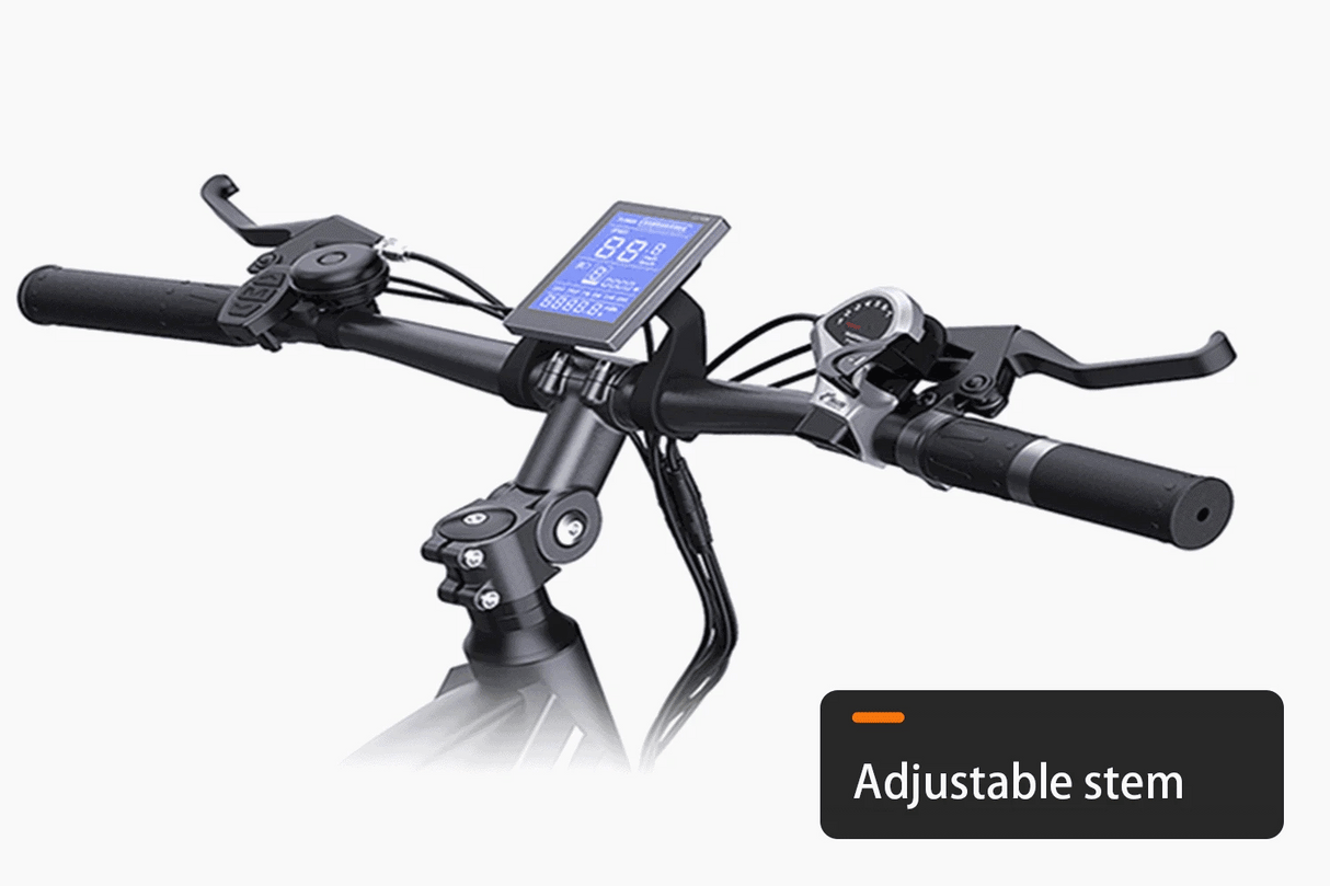 HAOQI White Leopard Pro Step Thru Electric Bike (UL Certified)