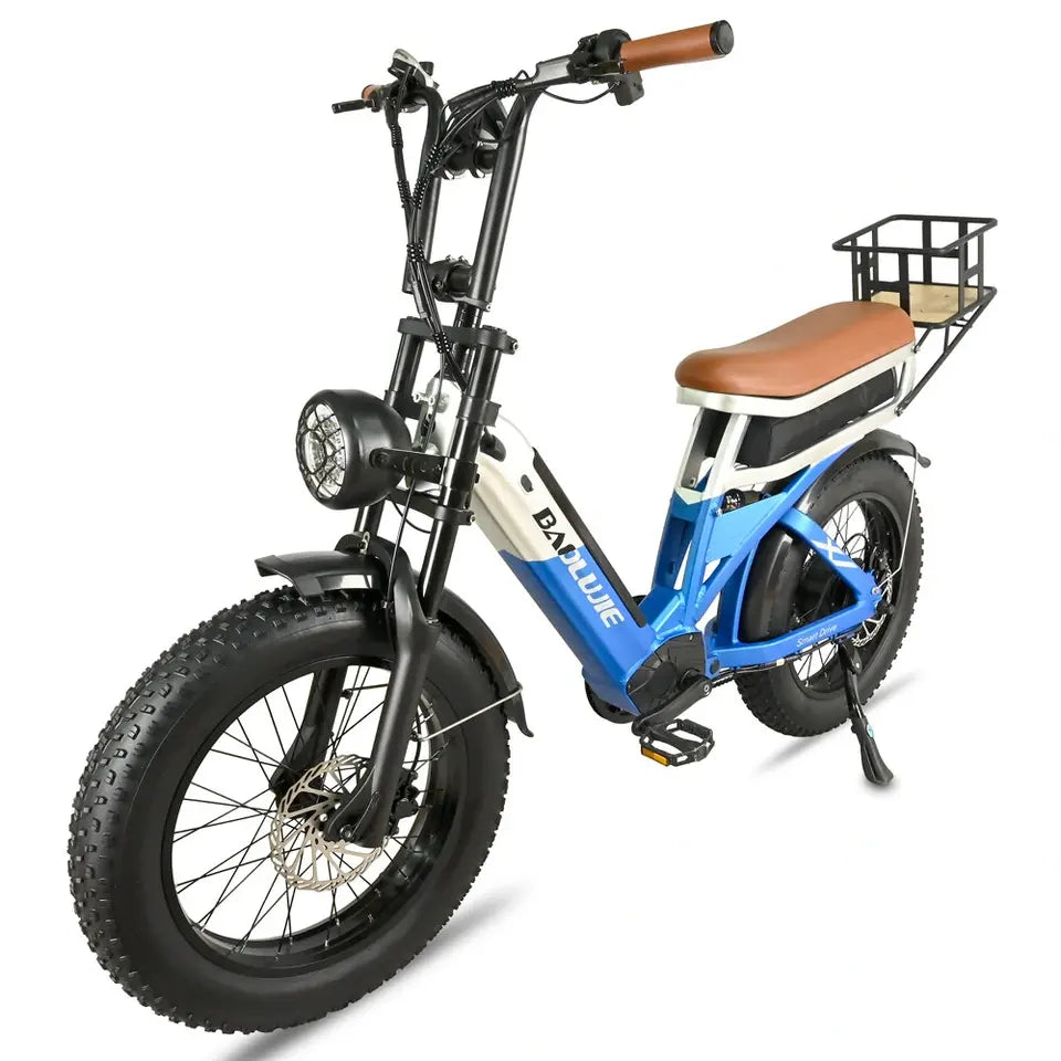 BAOLUJIE DP2033 Electric Mountain Bike 48V 30AH Battery 1000W Motor 20inch Tires 90-100KM Max Mileage 120KG Max Load