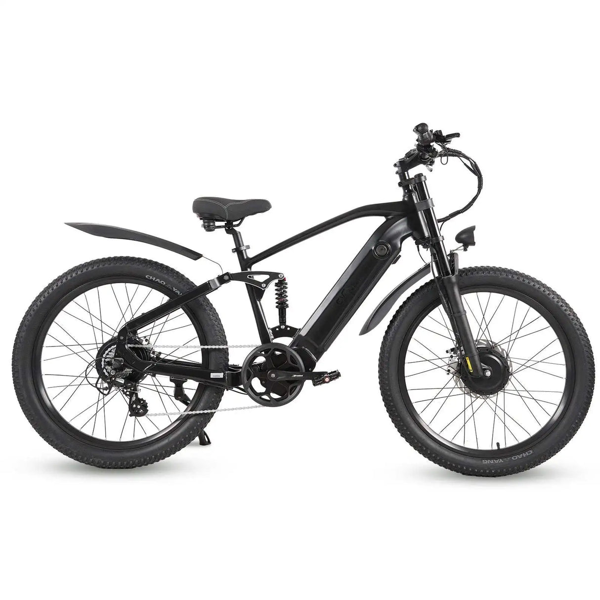 CMACEWHEEL AL26 500W*2 Dual Motor 26\" E-Mountain Bike 816Wh EMTB with Torque Sensor 48V 17Ah Battery in down Tube