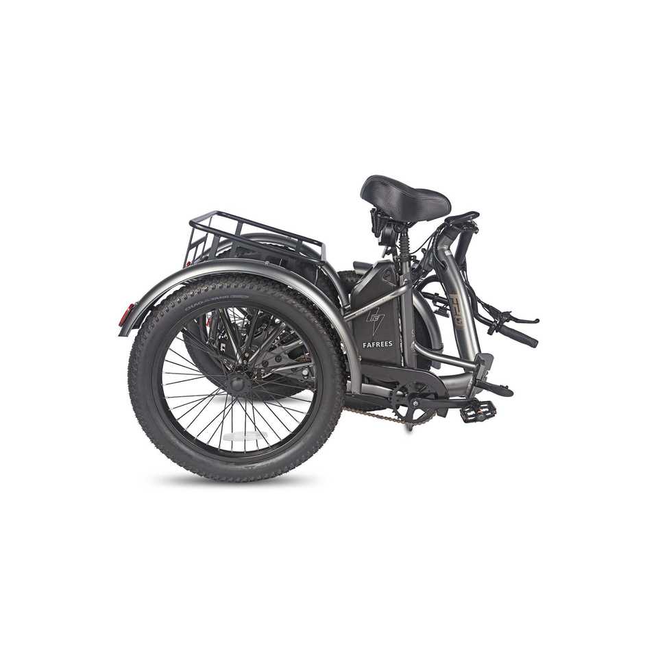 FAFREES F20 Mate 500W Motor Heavy Duty Ebike Electric Cargo Trike 180kg Capacity 110KM Range, Folding Design EU UK