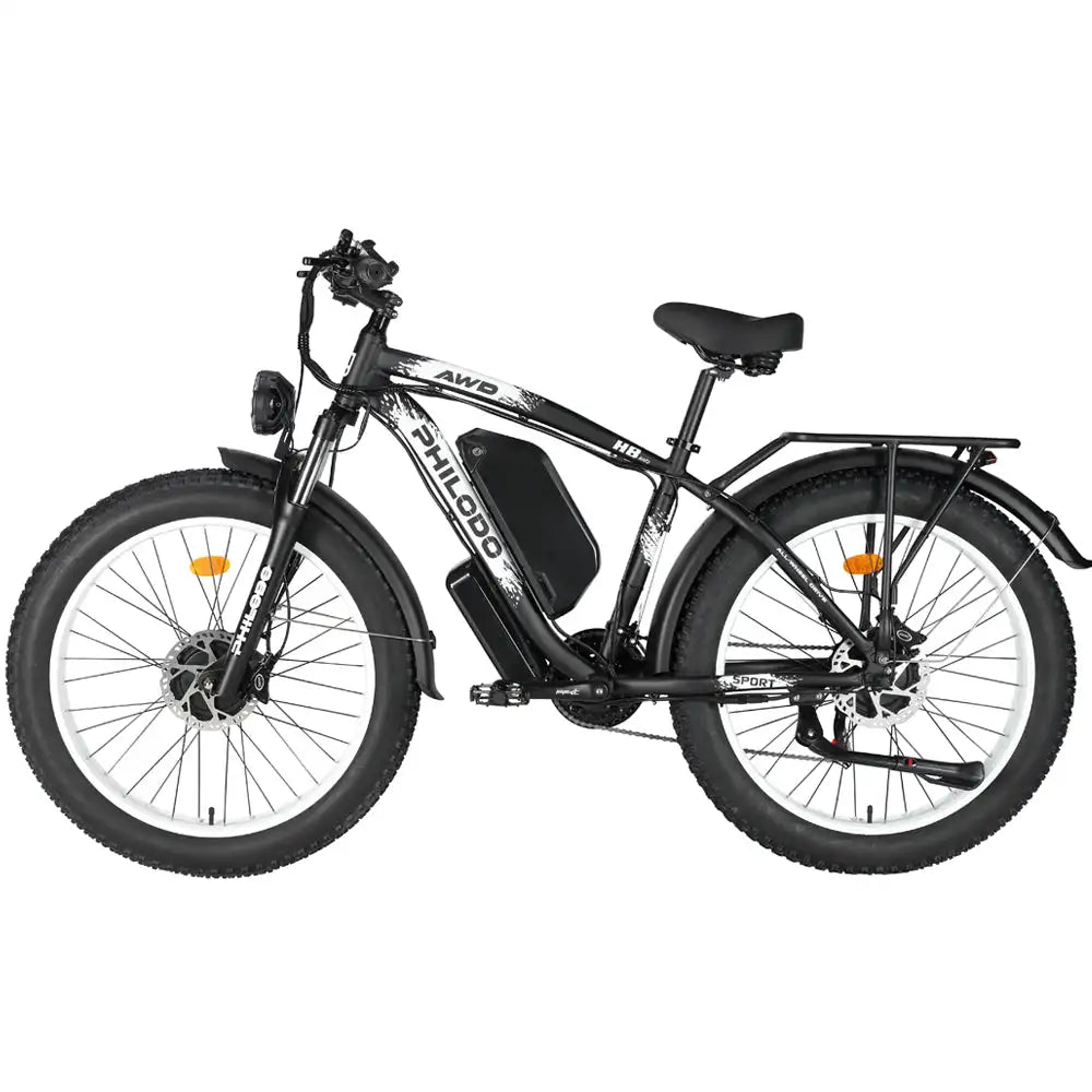 PHILODO H8 Dual Motor Electric Mountain Bike Comfortable Performance Oriented with Fat Tire Design
