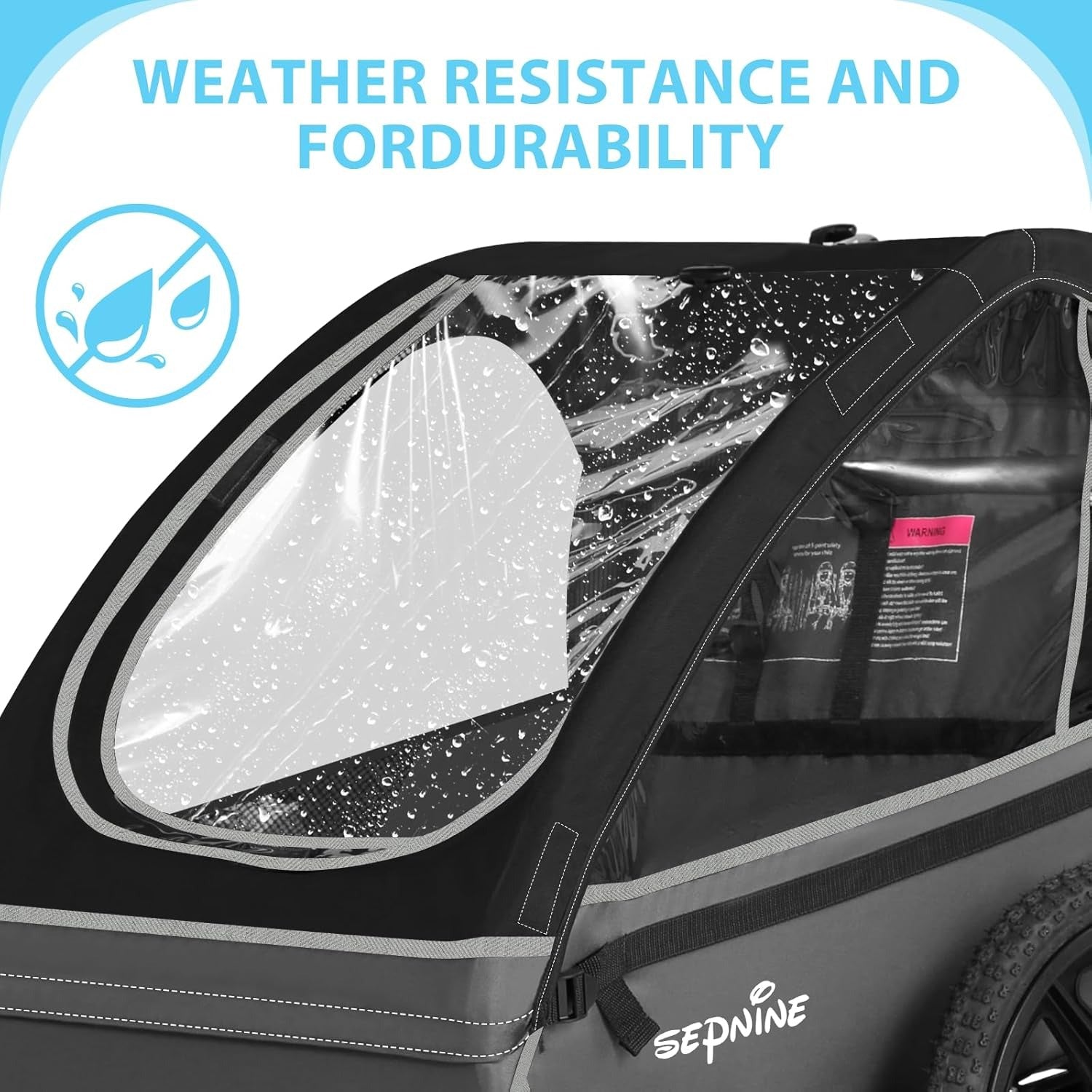 SEPNINE BT609S | Kids Bike Trailer