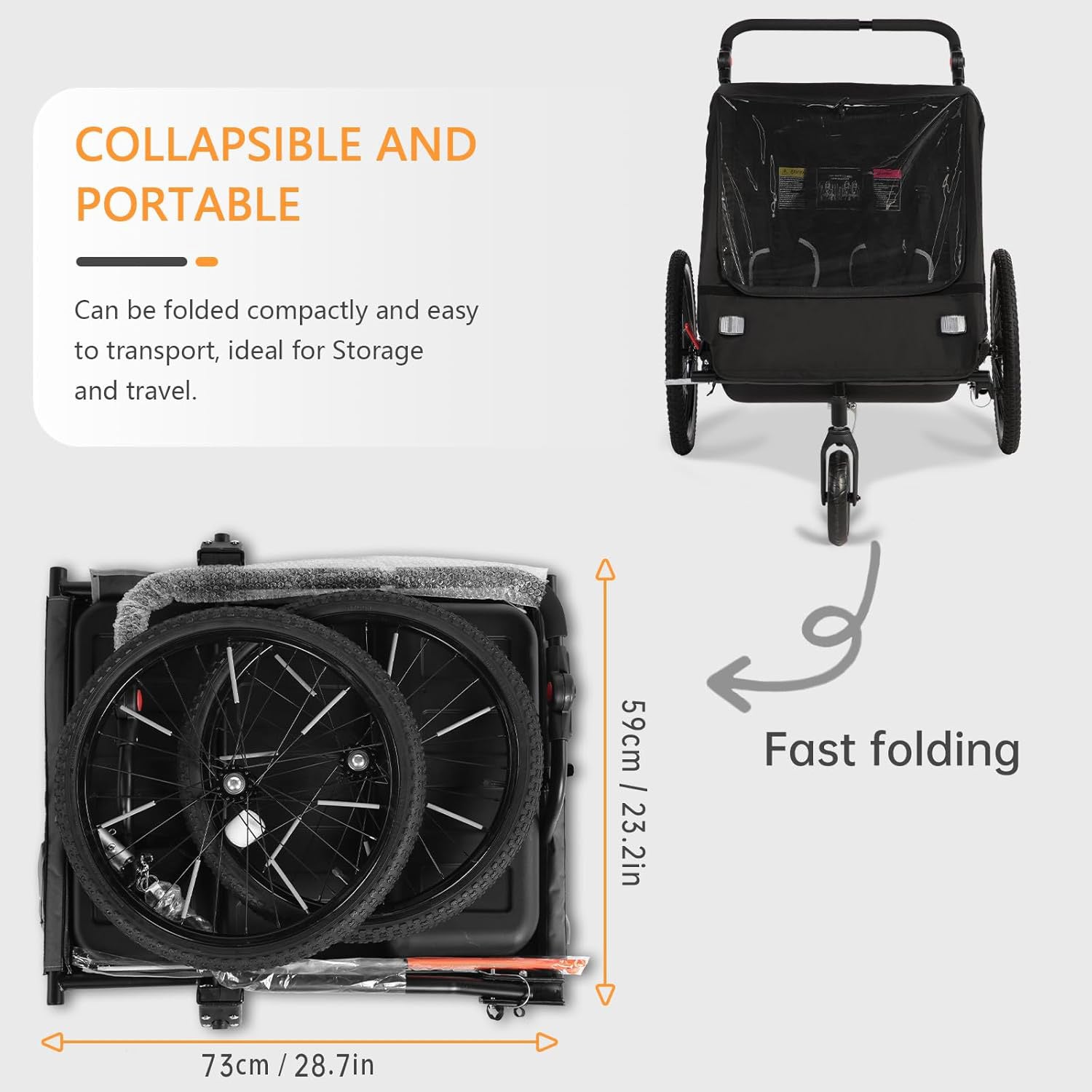 SEPNINE BT920 | Kids Bike Trailer