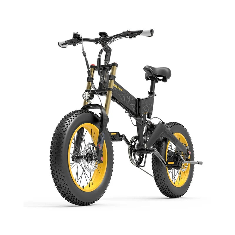LANKELEISI X3000Plus-UP 20 Inch 4.0 Electric Bike with 48V 4.0 Power-up Snow E-Bike Featuring a Fat Tire Lithium Battery Supply