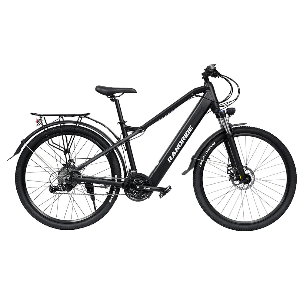 RANDRIDE Y90BL Elektrofahrrad, 500 W Motor 48 V 13,6 Ah Akku, 40 km/h Max-Geschwindigkeit, 90 km Max-Reichweite, 27,5*1,95'' Rei