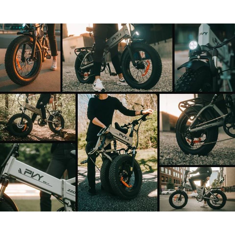 PVY Z20 Plus Fat Tire Elektro fahrrad Faltrad 20*4.0In PVY Ebike Mountainbike Voll federung 1000W 16.5AH Für Schnees and