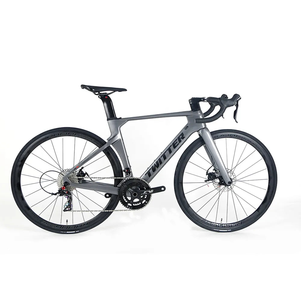 Cheap Carbon Fiber 43.5cm - 56cm Frame Racing Road Bike Bicycle with Disc Brake