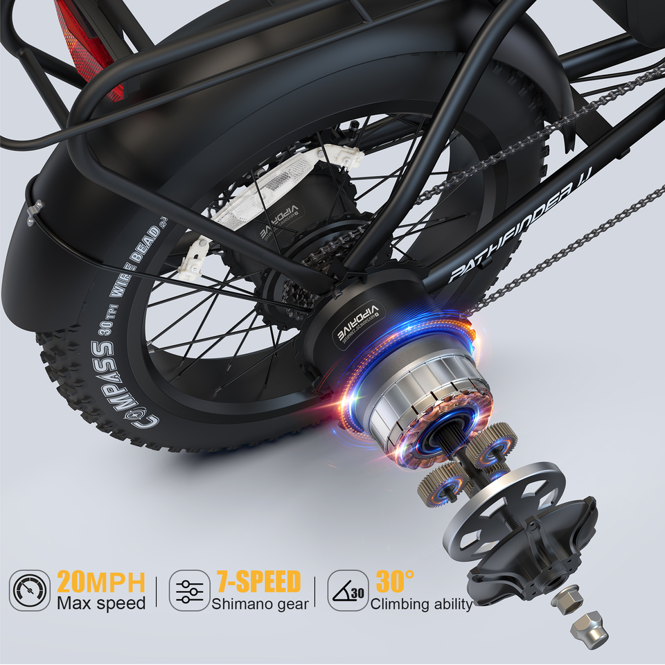 USA Warehouse Stock 48V 13AH 500W Lithium Battery Fat Tire Mountain Folding Electric Bicycle Portable Ebike Foldable for Sale