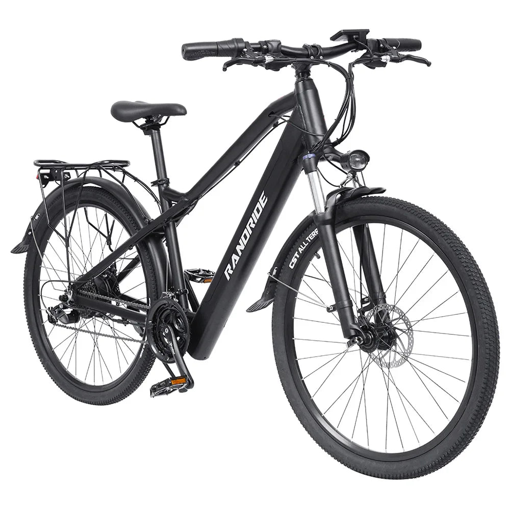 RANDRIDE Y90BL Elektrofahrrad, 500 W Motor 48 V 13,6 Ah Akku, 40 km/h Max-Geschwindigkeit, 90 km Max-Reichweite, 27,5*1,95'' Rei