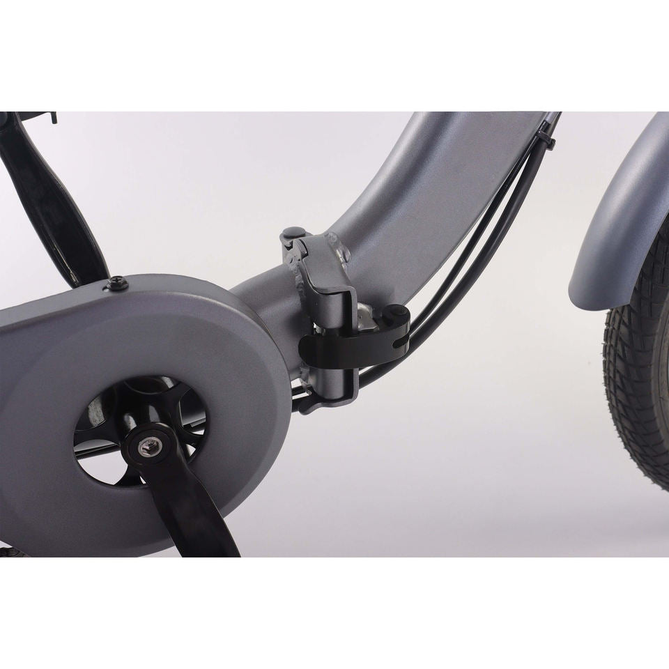 EU Warehouse 48V 350W 22Ah Lithium Battery 3-Wheel Tricycle Cargo Electric Bike with Disc Brake Foldable Brushless Motor