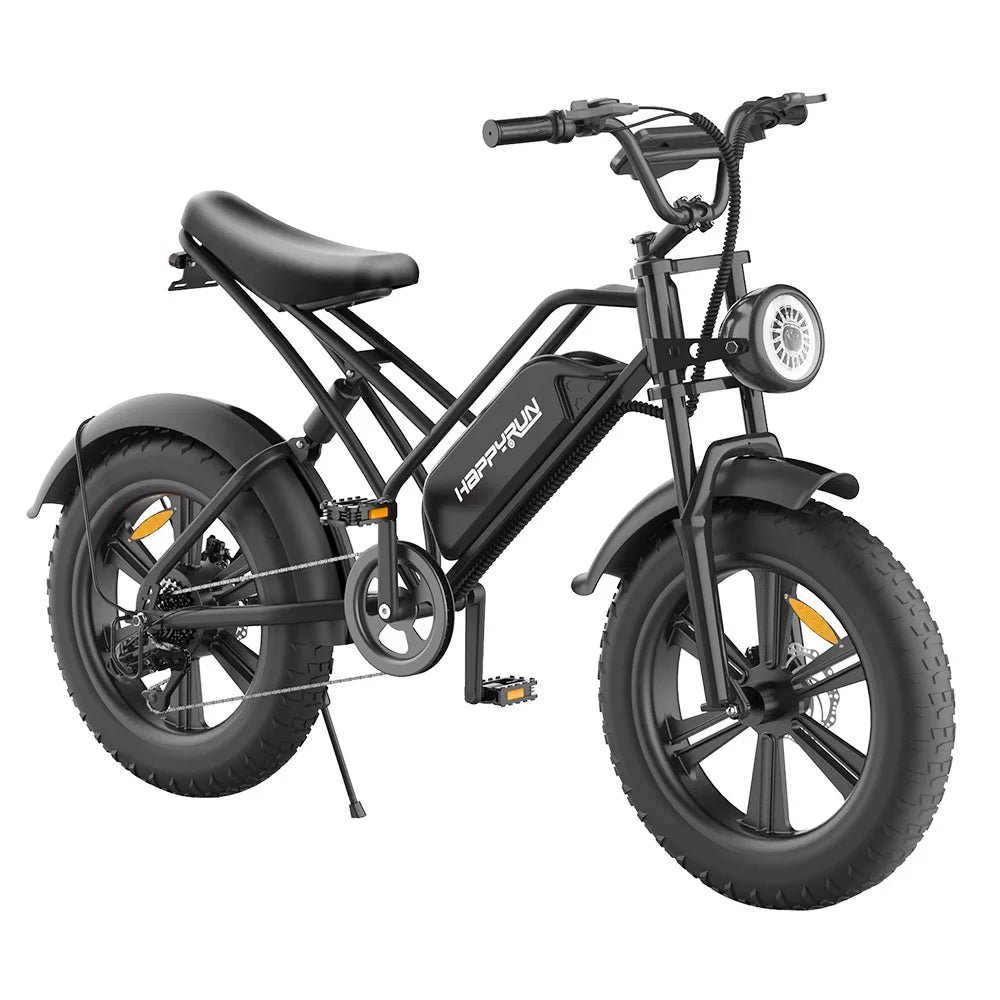 HAPPYRUN HR-G50 Elektrofahrrad 20*4,0 Zoll dicke Reifen 48 V 18 Ah Batterie 750 W Motor 45 Km/h Max-Geschwindigkeit Retro-E-Bike