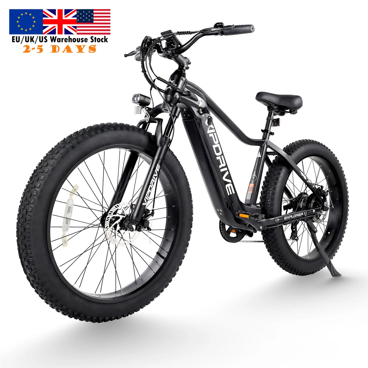 Vipdrive EU Stock Drop Shipping 750W Brushless Electric Snow Mountain Bike 48V 15AH Dual Lockable Susponsion MTB Fat Tire Ebike