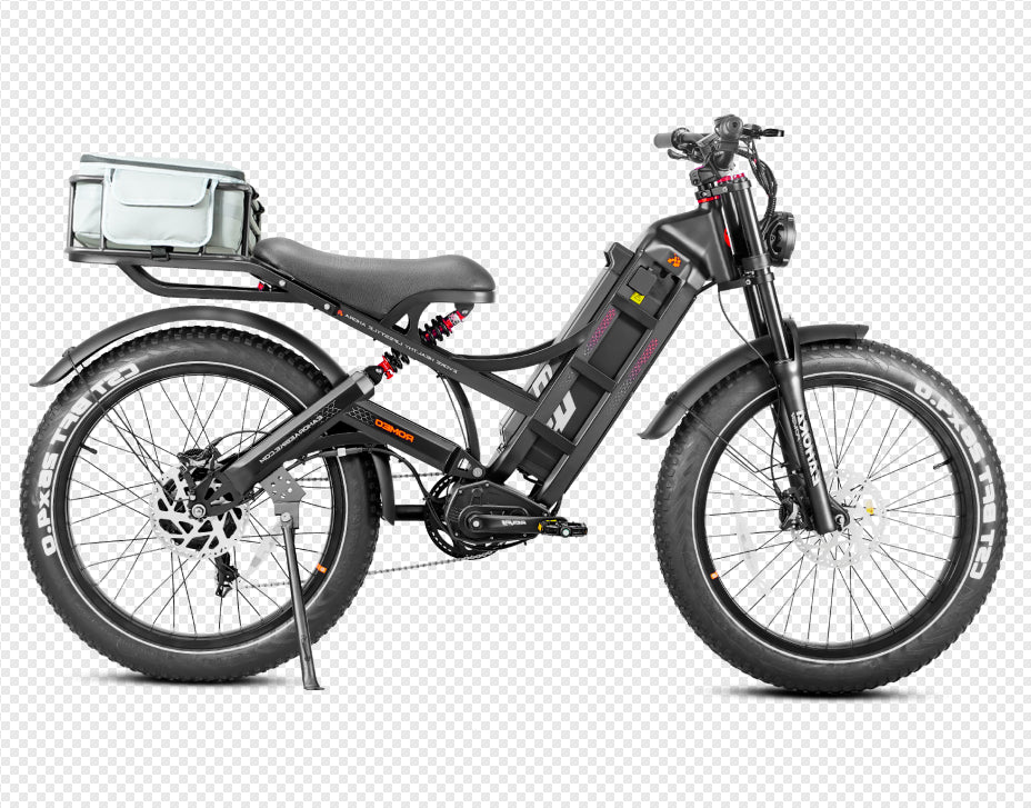 Eahora Romeo Pro Full Suspension Electric Bike Single Motor 1200W/2500W 48V 60Ah/52V 60ah 7-Speed 32Km/H Speed 70-120Km Range