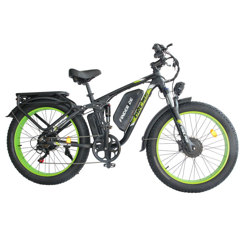 SMLRO Finder 26 V3 Electric Mountain Bike 52V25ah Dual Motor 1000W*2 Maxspeed62km/h 26*4.0 Tire 7Speed Aluminum Alloy Frame