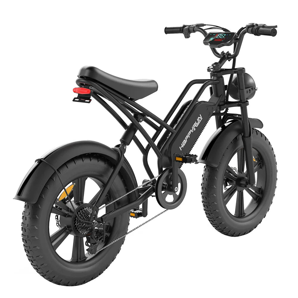 HAPPYRUN HR-G50 Elektrofahrrad 20*4,0 Zoll dicke Reifen 48 V 18 Ah Batterie 750 W Motor 45 Km/h Max-Geschwindigkeit Retro-E-Bike