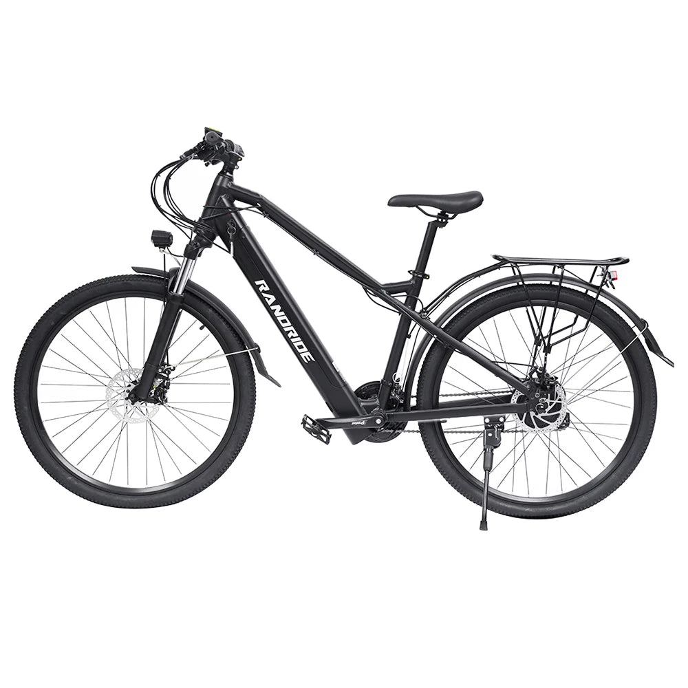 RANDRIDE Y90BL Elektrofahrrad, 500 W Motor 48 V 13,6 Ah Akku, 40 km/h Max-Geschwindigkeit, 90 km Max-Reichweite, 27,5*1,95'' Rei