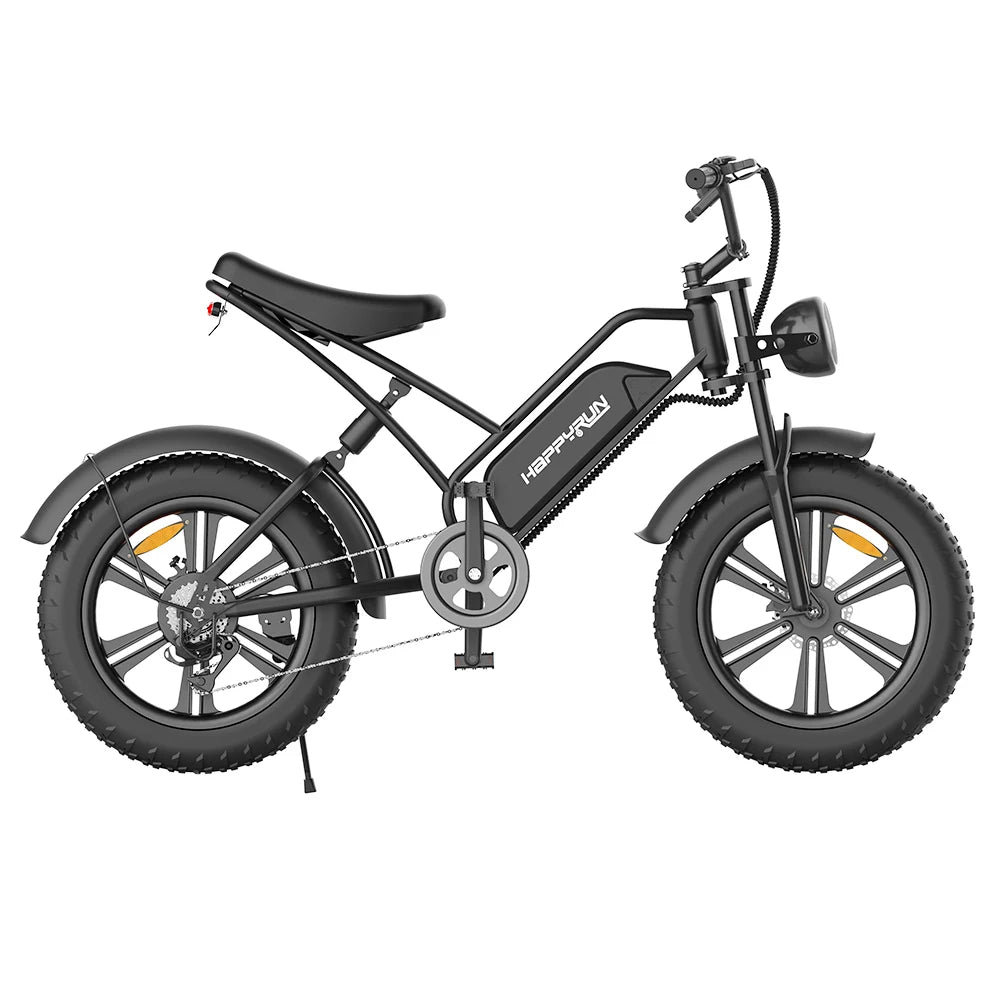 HAPPYRUN HR-G50 Elektrofahrrad 20*4,0 Zoll dicke Reifen 48 V 18 Ah Batterie 750 W Motor 45 Km/h Max-Geschwindigkeit Retro-E-Bike