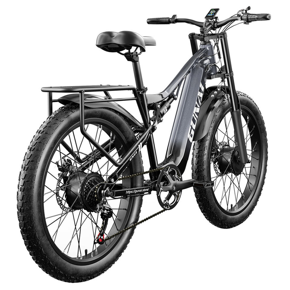 GUNAI GN68 Elektrofahrrad, 2*1000 Motor, 48 V 17,5 Ah Akku, 26 * 3,0-Zoll dicke Reifen, 50 km/h Max-Geschwindigkeit, 80 km Max-R