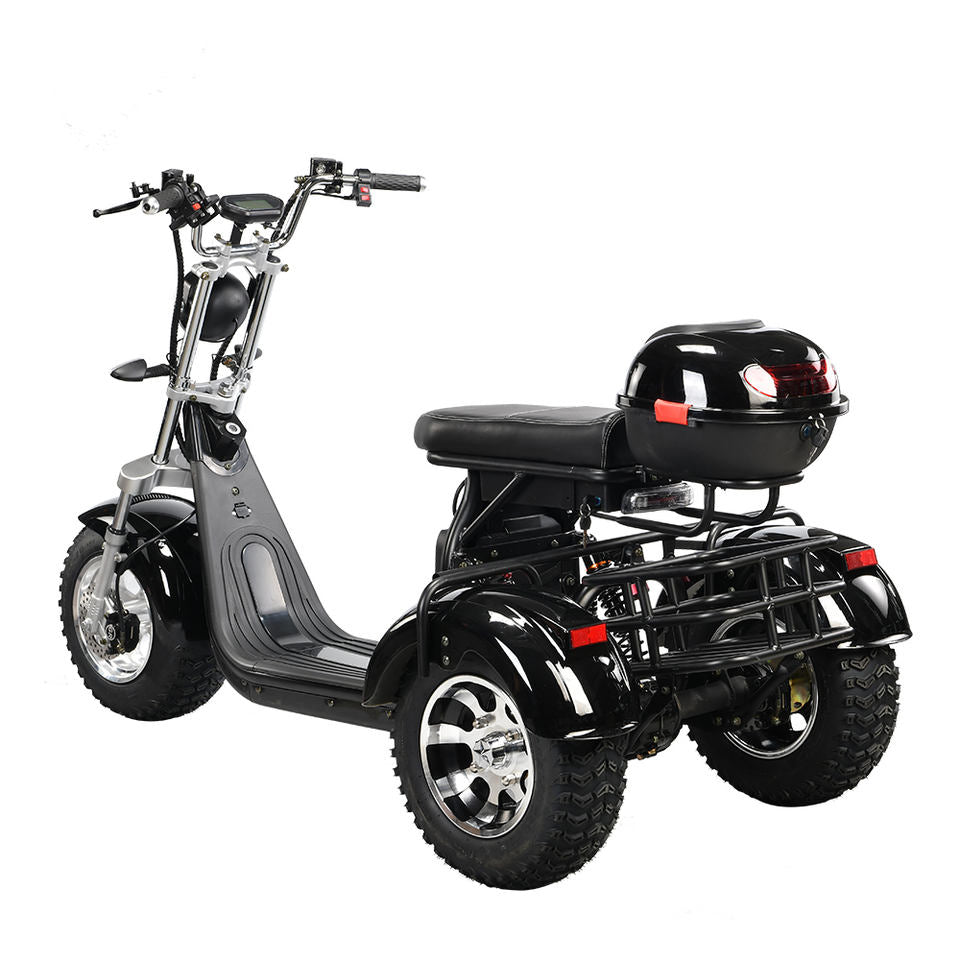 OEM ODM Custom Logo Available EHoodax 05WQ Electric Tricycle 18-Inch Fat Tire Closed Cargo Use 2000W Motor 30-50km/h 30-50km
