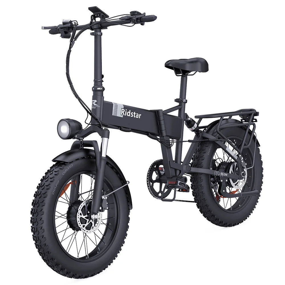 1000W * 2 48V 23AH 20*4 Zoll fette Reifen 49 km/h Ridstar H20 Pro Elektro fahrrad mit hydraulischer Scheiben bremse