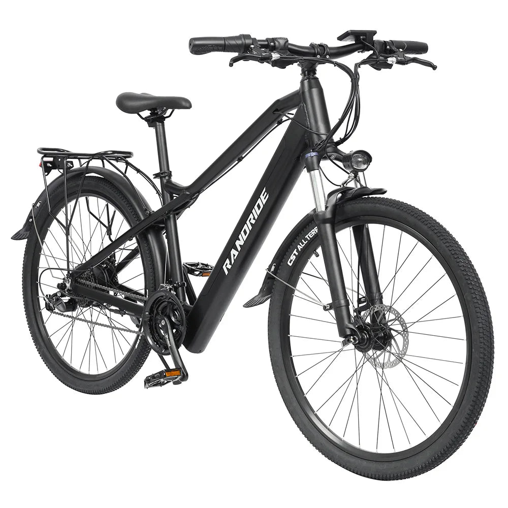 RANDRIDE Y90BL Elektrofahrrad, 500 W Motor 48 V 13,6 Ah Akku, 40 km/h Max-Geschwindigkeit, 90 km Max-Reichweite, 27,5*1,95'' Rei