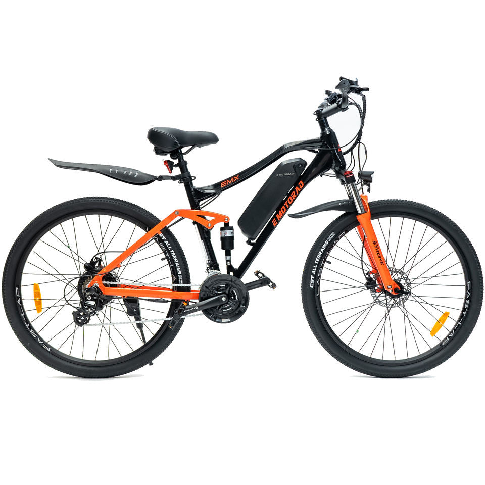 Emotorad EMX Fat Tire Electric Bike 36V 250W 10.4ah 55-70km Range 25km/h Speed 27.5*2.1 MT Bike Aluminium Alloy Frame Brushless