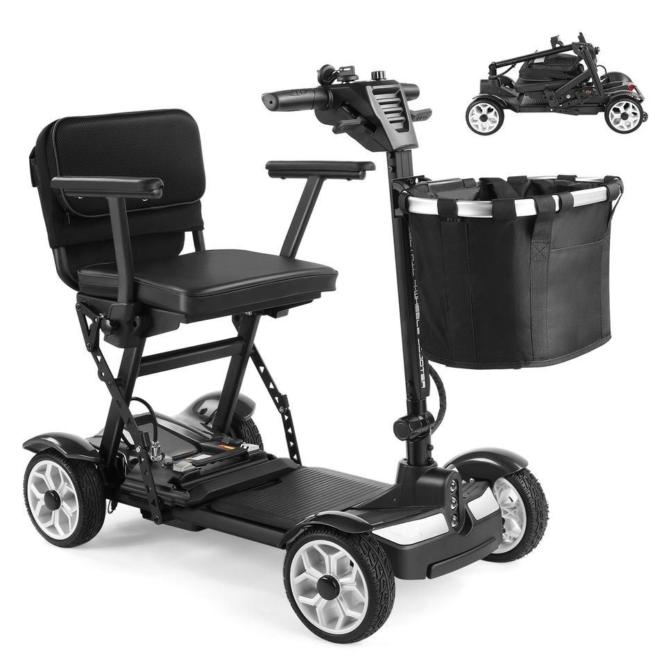 INSDRGN 211A 270W Motor Electric Scooter Customized 4 Wheels Folding Mobility Scooter for Elderly Disabled Handicapped Scooter